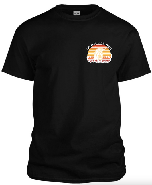 Retro Bull Sunset T-Shirt